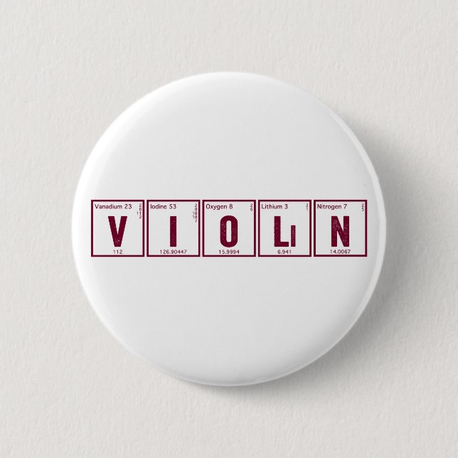 Periodischer Violinen-Knopf Button (Vorderseite)