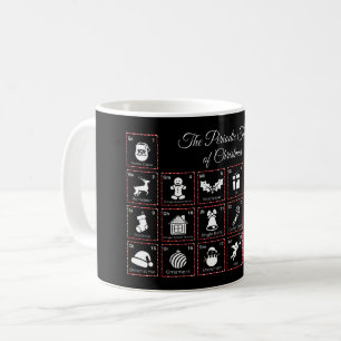 Periodischer Weihnachtstisch Kaffeetasse