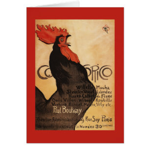 Periodisches Cocorico Rooster Promotionposter