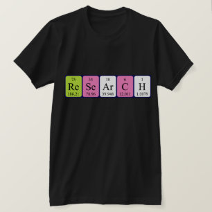 Periodisches Shirt der Tabellennamen