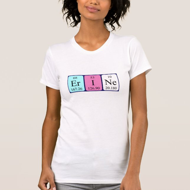 Periodisches Shirt für den Erine-Tabellennamen (Vorderseite)