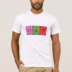 Periodisches Shirt für den Tabellennamen