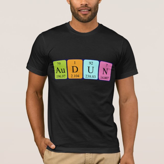 Periodisches Shirt für den Tabellennamen (Vorderseite)