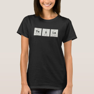 Periodisches Tesla-Shirt T-Shirt