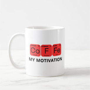 Periodisches Tischelement für Kaffee Kaffeetasse