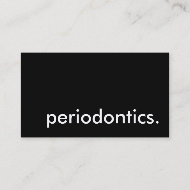 Periodontik. Visitenkarte (Vorderseite)