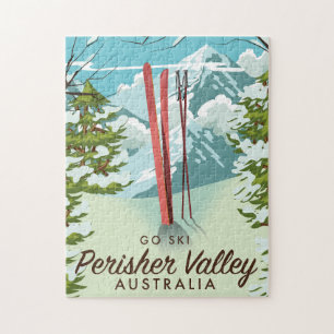 Perisher Valley Australien Skigebiet.