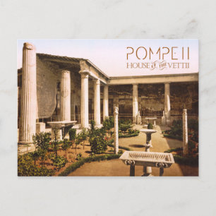 Peristyl des Hauses der Vettier, Pompeji Postkarte