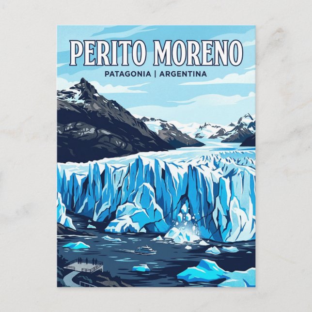 Perito Moreno Gletscher Postkarte (Vorderseite)