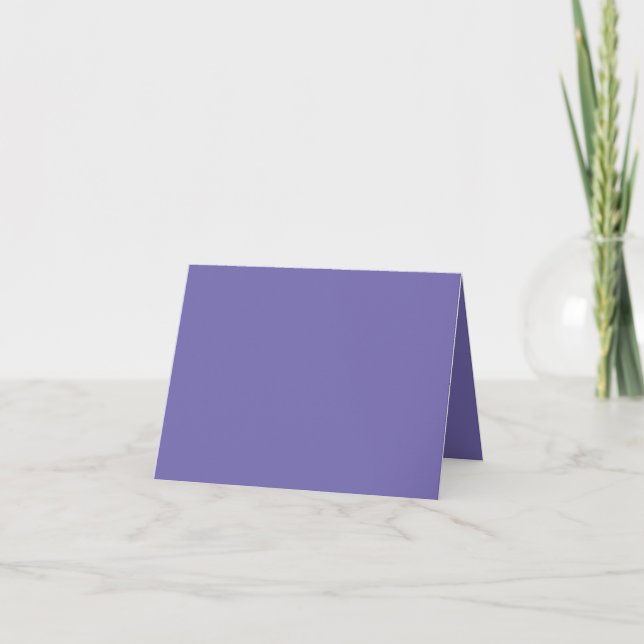 Periwinkle #756BB0 geklappt Dankeschön Karte (Vorderseite)