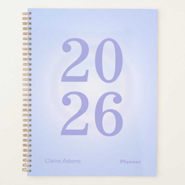 Periwinkle Aura Big Year Planner (Devant)