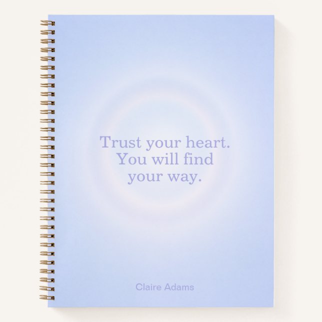 Periwinkle Aura Message Notizbuch (Vorderseite)
