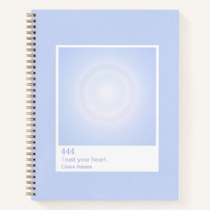 Periwinkle Aura Swatch Engel-Zahlen-Notizbuch Notizbuch