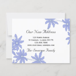 Periwinkle Blue Daisies neue Adresse Ankündigung