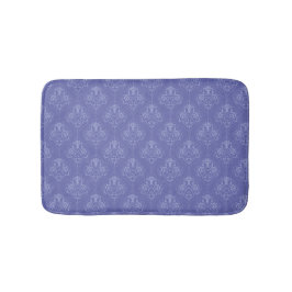 Periwinkle Blue Damask Badematte