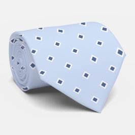 Periwinkle Blue Diamond Polka Dot Muster Krawatte