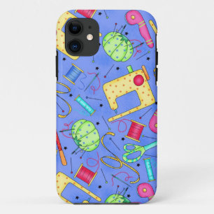 Periwinkle Blue Sewing Notions iPhone Case