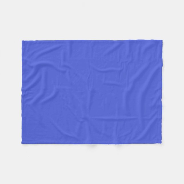 Periwinkle Blue Solid Color Fleecedecke (Vorderseite (Horizontal))