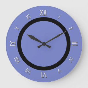 Periwinkle Blue Wall Clock Große Wanduhr
