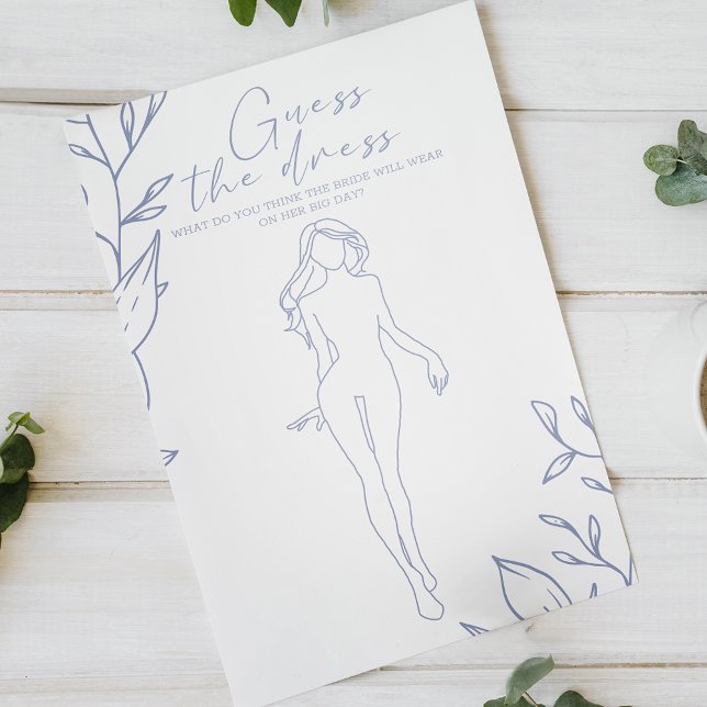 Periwinkle Blume Bridal Game Ratet das Kleid Flyer (Von Creator hochgeladen)