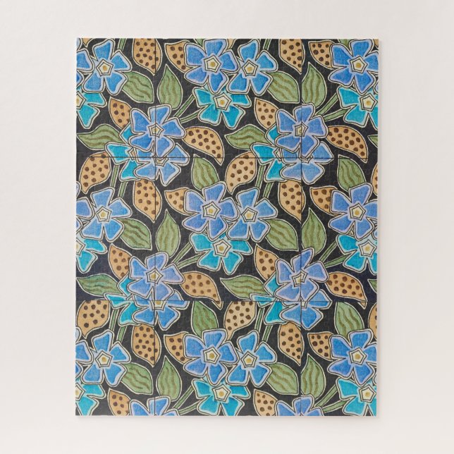 Periwinkle Blume Elegante Vintage Klassik (Vertikal)