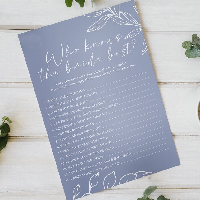 Periwinkle Blume Game, der Bride Best kennt Flyer (Von Creator hochgeladen)
