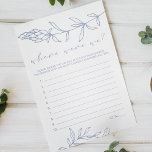 Periwinkle Blume spielen, wo wir waren Flyer<br><div class="desc">Periwinkle Blume Brautparty Game. In unserem Zazzle-Shop finden Sie passende Artikel,  um Ihre Veranstaltungskollektion abzuschließen!</div>
