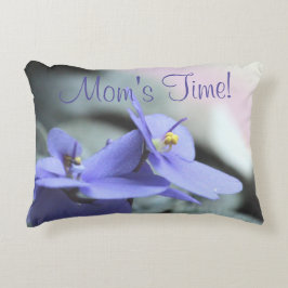 Periwinkle Blumendesign Dekokissen