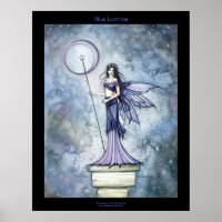 Periwinkle Celestial Gothic Fairy Poster