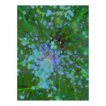 Periwinkle Explosion Holographische Abstrakte Kuns