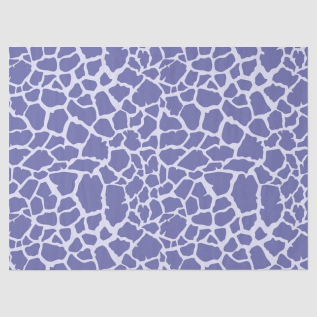 Periwinkle Giraffe Print Seidenpapier (Vorderseite)
