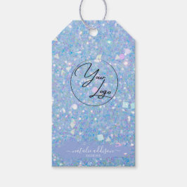 Periwinkle Glitzer Gift Tags | Logoproduktmarken Geschenkanhänger