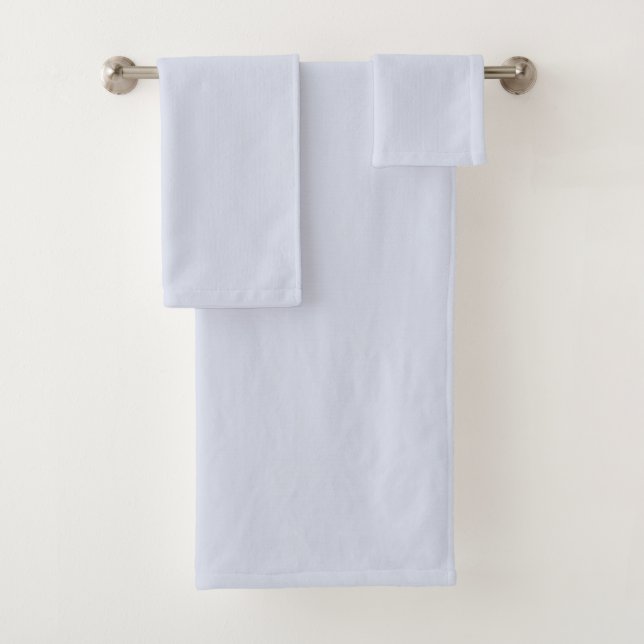 Periwinkle Gray Soft Weiß Pastellfarben Badhandtuch Set (Insitu)