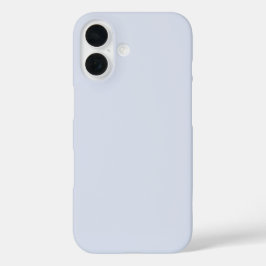Periwinkle Gray Soft Weiß Pastellfarben iPhone 16 Hülle