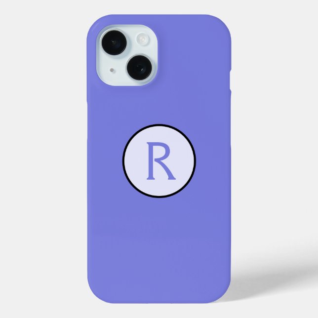 Periwinkle Initial Case-Mate iPhone Hülle (Rückseite)