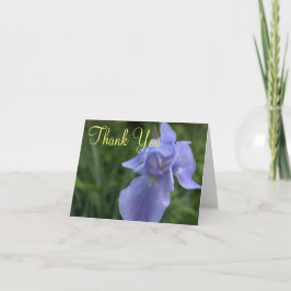 Periwinkle Iris Blume Wedding Vielen Dank Dankeskarte