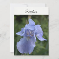 Periwinkle Iris Floral Wedding Reception