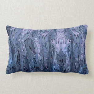Periwinkle Lila Blue Abstrakt Art Lendenkissen