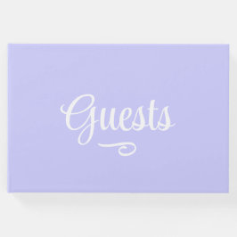 Periwinkle Lila Gästebuch