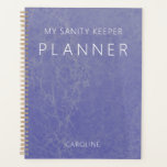 Periwinkle Lila Moderner Marmor Planer<br><div class="desc">Dieser Planer hat einen Hintergrund aus lila Marmor,  das in einem Perkinkel gehalten ist. Einfach und modern. Erstellt von der einfachen Farmhouse Press.</div>