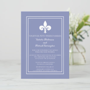 Periwinkle Lilie Wedding Einladung