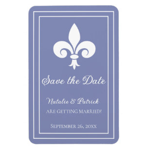 Periwinkle-Lilien Speichern des Datumsmagazins Magnet