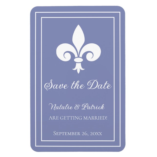 Periwinkle-Lilien Speichern des Datumsmagazins Magnet (Vertikal)