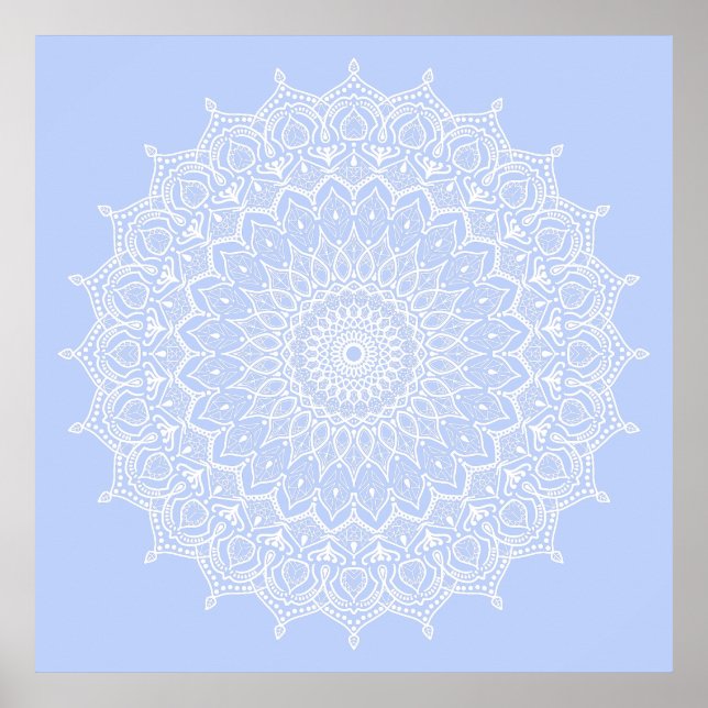 Periwinkle Mandala - Bora in Juniper Berry Poster (Vorne)