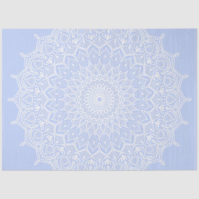 Periwinkle Mandala - Bora in Juniper Berry Seidenpapier (Vorderseite)