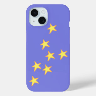 Periwinkle mit gelben Sternen Case-Mate iPhone Hülle