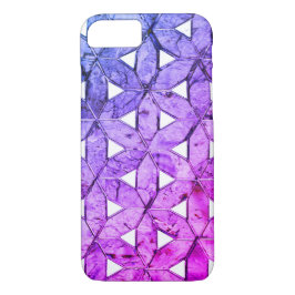 Periwinkle Mosaik-Blume des Lebens Case-Mate iPhone Hülle