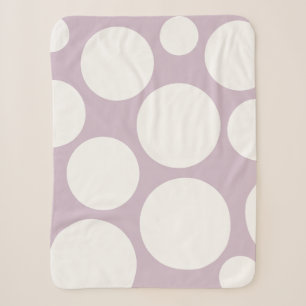 Periwinkle Polka Dot Blanket Sherpadecke