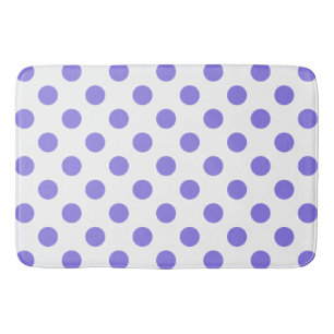 Periwinkle-Polka-Punkte Badematte