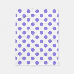 Periwinkle-Polka-Punkte Fleecedecke